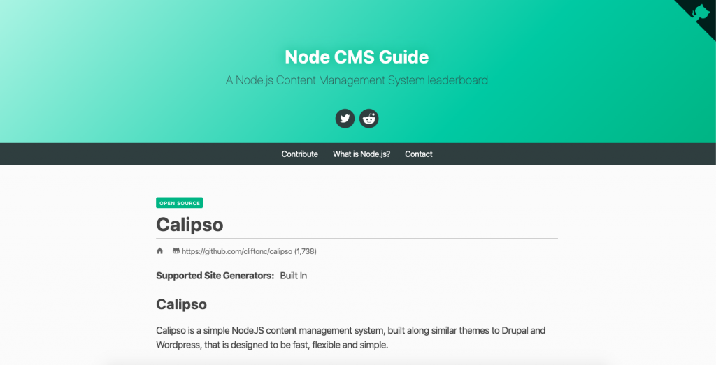 calipso-node-js-cms
