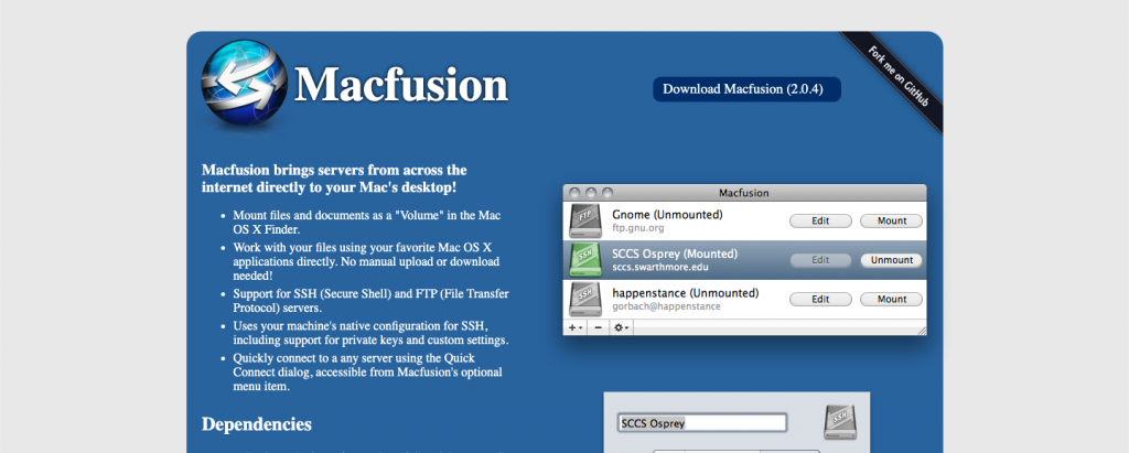 macfuse macfusion