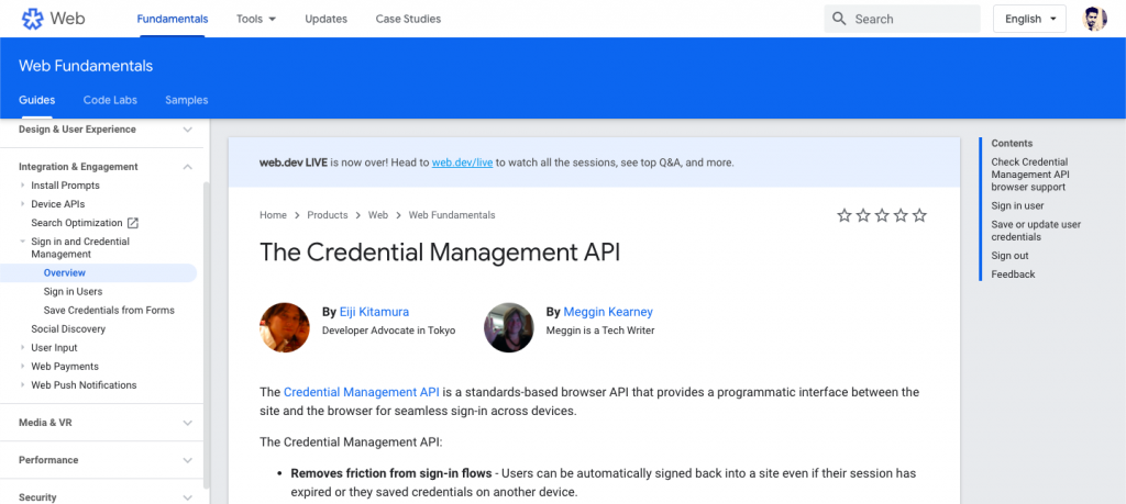 credential-management-web-api-for-developers